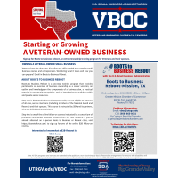 Boots to Business Reboot: Starting or Growing A Veteran-Owned Business