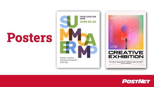 Various size of posters on paper or cardstock Various size of posters on paper or cardstock