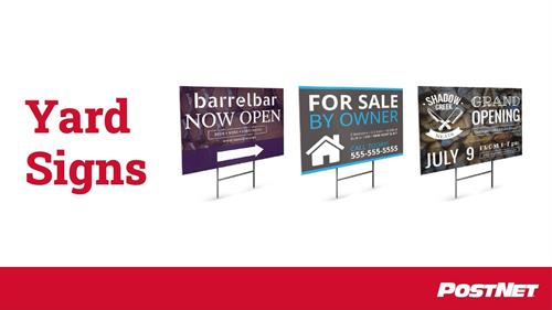 Coroplast signs come in 4mm or 10mm with yard sticks Coroplast signs come in 4mm or 10mm with yard sticks