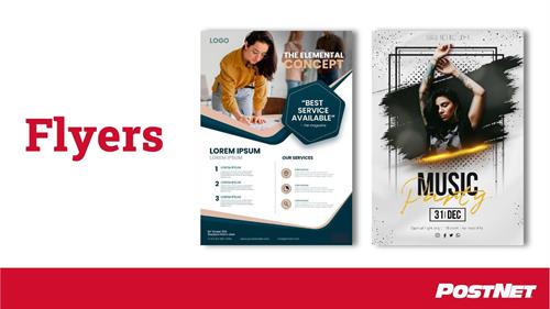 Design & print color or black white flyers Design & print color or black white flyers