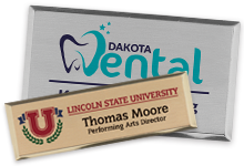 Name tags - full color in metal or plastic finish