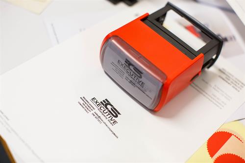 Custom rubber stamps - address, signature, & date Custom rubber stamps - address, signature, & date