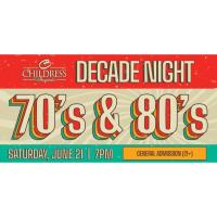 Decade Night: 70's & 80's