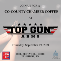 Co-County Chamber Coffee Hosted by Top Gun Arms