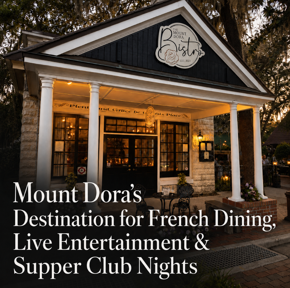Image for Mount Dora’s Destination for French Dining, Live Entertainment & Supper Club Nights
