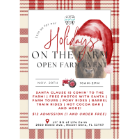 Holidays of the Farm Open Farm Event - LIL BIT OF LIFE
