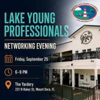 Lake Young Professionals Networking Evening at THE YARDERY