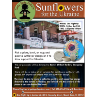 Sunflowers for Ukraine - Pottery Painting Fundraiser