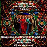 6:45 PM Christmas Eve Candlelight Service at the Congregational Church