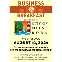 August 14, 2024 Business At Breakfast