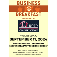 September 11, 2024 Business At Breakfast