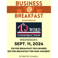 September 11, 2024 Business At Breakfast