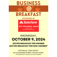 October 9, 2024 Business At Breakfast