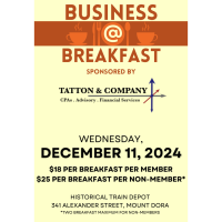 December 11, 2024 Business At Breakfast