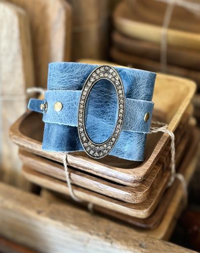 Assorted leather bracelets from Rebel Designs 