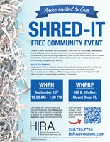SHRED IT! Hosted by HIRA