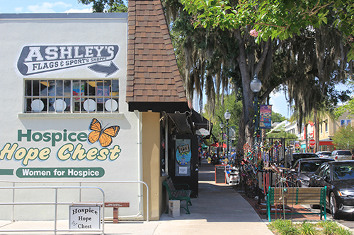 Ashley's Flags & Sports Shoppe Located on Donnelly Street in Downtown Mount Dora.