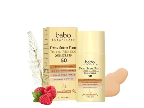Babbo Botanicals  tinted sunscreen