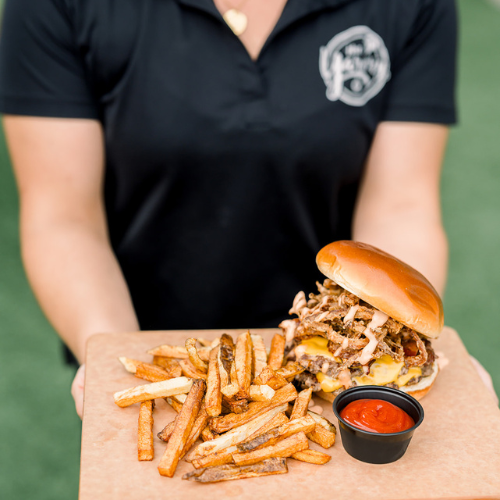 Come hungry. Leave happy. Backyard fare with big flavor.