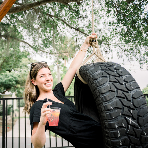 Yes, you can sip and swing. Only at The Yardery.