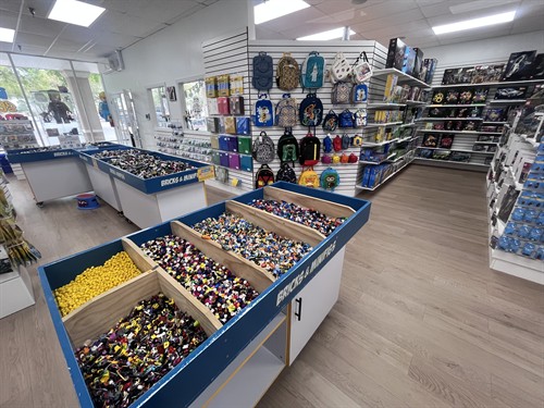 Part toy stor e, part treasure hunt. At Bricks & Minifigs Mount Dora you can buy, sell, and trade LEGO sets, hunt for rare minifigures, or build something entirely new. Located at 16844 US-441 next to Hobby Lobby.