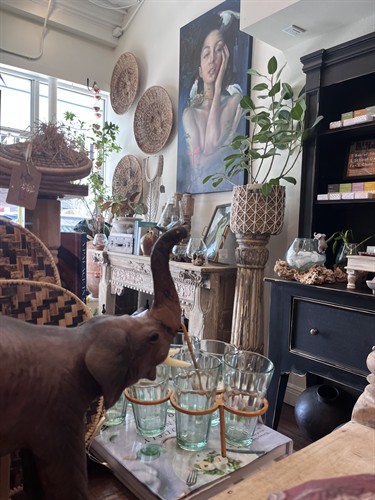 Visit Panache by Vintage Rose in historic downtown Mount Dora on 4th Ave. This globally curated boutique features artisan décor, jewelry, clothing, and gifts that support women artisans worldwide.