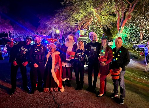 Helping Santa deliver Christmas cheer!