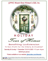 Mount Dora Holiday Tour of Homes sponsored by GFWC Mount Dora Woman's Club