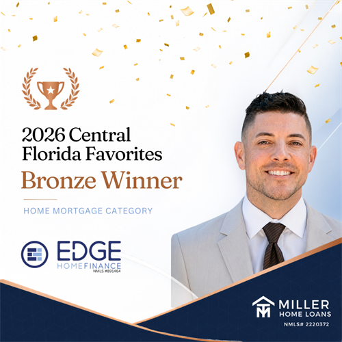 Proud to be recognized as a 2026 Central Florida Favorites Bronze Winner in the Home Mortgage category.