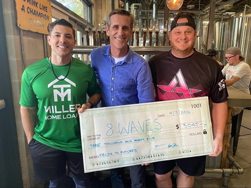 Our first Fields to Future charity softball tournament raised more than $3,000 for 8Waves!