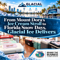 Behind the Business: From Mount Dora's Ice Cream Stroll to Florida Snow Days, Glacial Ice Delivers