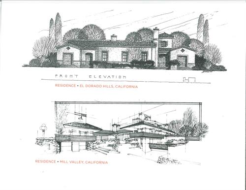 TOP: RESIDENCE- EL DORADO HILLS, CALIFORNIA, BOTTOM: RESIDENCE- MILL VALLEY, CALIFORNIA