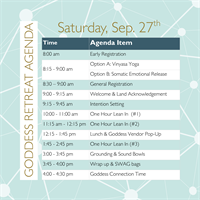 Goddess Retreat - A connected gathering of goddess’ sharing & promoting their gifts