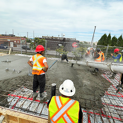 Work Site Concrete Delivery