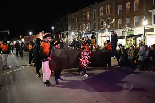 Storm FC at the 2025 Orangeville Santa Claus Parade