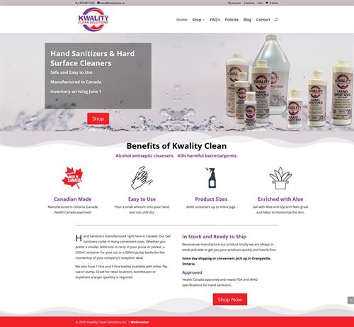 Ecommerce website for small business