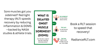 DOMS are real and Red Light May Be Your Answer