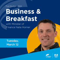 Post Budget 2024 - Business & Breakfast Conversation with Minister Nate Horner, presented by CPA Alberta
