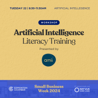 Artificial Intelligence Literacy Training, presented by Amii