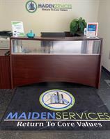 Reception desk at the Maiden Office