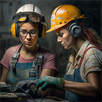 Gallery Image Brazzet_photo_realistic_women_working_with_tools_wearing_hard_h_ead06ab1-548a-4acd-ba7e-db44f3b526ff.png