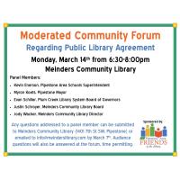 Community Forum - Public Library Agreement