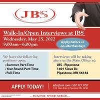 Walk-In/Open Interviews at JBS