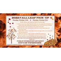 Fall Leaf Pick-Up Oct 24 & 31