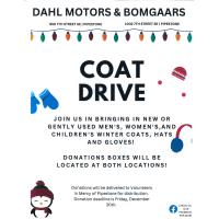 Coat Drive Donation Deadline