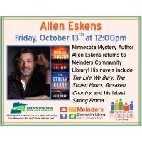 Author Visit:  Allen Eskens