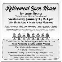 Lu Bosma Retirement Open House