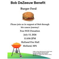 Bob DeZeeuw Benefit Burger Feed