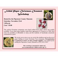 Christmas Ornament Workshop