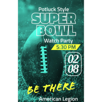 Potluck Style SuperBowl Watch Party